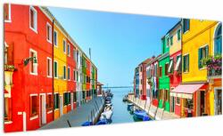 Mivali Tablou - Insula Burano, Veneția, Italia, dintr-o bucată 100x40 cm (V022522V10040)