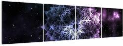 Mivali Tablou - Mandala Lotus în spațiu, din patru bucăți 160x40 cm (V022934V16040)