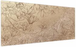 Mivali Tablou - Flori desenate, dintr-o bucată 200x100 cm (V024012V200100)
