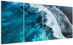 Mivali Tablou - Valuri pe mare, din patru bucăți 160x80 cm (V022379V16080)