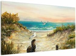 Mivali Tablou - Plaja cu nisip, dintr-o bucată 120x70 cm (V022996V12070)
