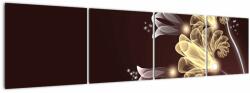 Mivali Tablou - Flori strălucitoare, din patru bucăți 160x40 cm (V023575V16040)