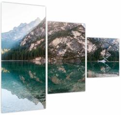 Mivali Tablou cu lac montan (cu ceas), din trei bucăți 90x70 cm cu ceas (V020951V9070C)