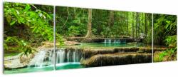 Mivali Tablou - Cascada Erawan din Kanchanaburi, Thailanda, din trei bucăți 170x50 cm (V023561V17050)