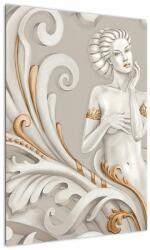 Mivali Tablou - Imagine a zeiței într-un fundal ornamental, dintr-o bucată 50x70 cm (V022975V5070)
