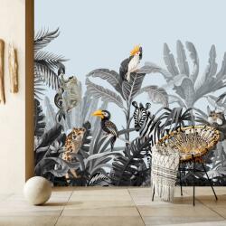 Mivali Fototapet - Animale din pădurea tropicală, vlies, 490x340 cm (T100590TQ10)