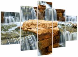 Mivali Tablou cu cascade, din cinci bucăți 150x105 cm (V021169V150105)