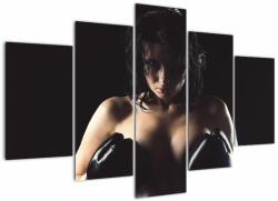 Mivali Tablou - Femeie boxer, din cinci bucăți 150x105 cm (V023498V150105)