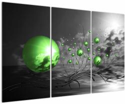 Mivali Tabloul bilelor verzi abstracte, din trei bucăți 120x80 cm (V020112V120803PCS)