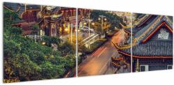 Mivali Tablou - Qintai Road, Chengdu, China, din trei bucăți 150x50 cm (V023315V15050)