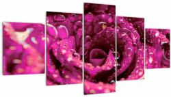Mivali Tabloul cu floarea trandafirului roz, din cinci bucăți 150x80 cm (V020056V150805PCS)