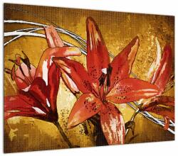 Mivali Tablou cu flori de crini, dintr-o bucată 70x50 cm (V022065V7050)