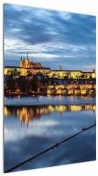 Mivali Tablou cu palatul din Praga și podul lui Carol, dintr-o bucată 60x90 cm (V020970V6090)