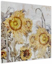 Mivali Tablou - Floarea-soarelui pe perete, dintr-o bucată 70x70 cm (V024009V7070)