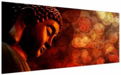 Mivali Tablou - Buddha în nuanțe roșii, dintr-o bucată 200x100 cm (V023344V200100)