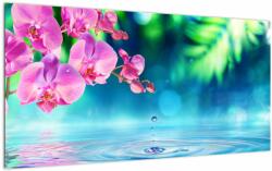 Mivali Tablou pe sticlă - Orhidee, dintr-o bucată 100x50 cm pe sticlă (V022269V10050GD)