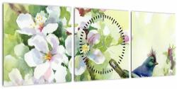 Mivali Tablou - Primăvară (cu ceas), din trei bucăți 90x30 cm cu ceas (V023448V9030C)