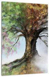 Mivali Tablou - Arborele celor patru anotimpuri, dintr-o bucată 30x40 cm (V023394V3040)