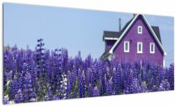 Mivali Tablou cu câmp de lavanda, dintr-o bucată 100x40 cm (V020406V10040)