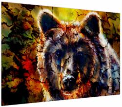 Mivali Tablou - Urs, pictură, dintr-o bucată 100x70 cm (V023876V10070)