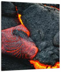 Mivali Tablou pe sticlă - Lava, dintr-o bucată 30x30 cm pe sticlă (V021621V3030GD)