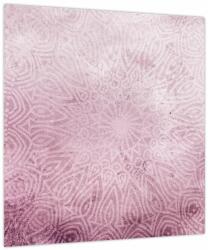 Mivali Tablou - Mandala pe zid roz, dintr-o bucată 40x40 cm (V023963V4040)