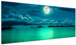 Mivali Tablou - Luna plină deasupra apei, dintr-o bucată 145x58 cm (V023686V14558)