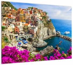 Mivali Tablou - Satul italian Manarola, dintr-o bucată 70x50 cm (V023181V7050)