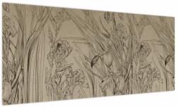 Mivali Tablou - Contururile plantelor, dintr-o bucată 100x40 cm (V024087V10040)