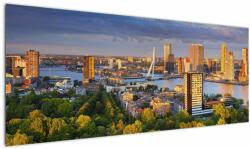 Mivali Tablou - Panorama Rotterdamului, Țările de Jos, dintr-o bucată 145x58 cm (V023175V14558)