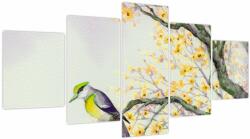Mivali Tablou - Pasăre în copac, acuarelă, din cinci bucăți 150x80 cm (V024106V150805PCS)