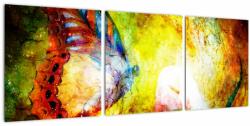 Mivali Tablou - Fluture spațial, din trei bucăți 90x30 cm (V023123V9030)