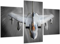 Mivali Tablou - Avion de vânătoare, din trei bucăți 90x60 cm (V023813V90603PCS)