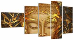 Mivali Tablou - Buddha de aur, din cinci bucăți 110x60 cm (V022992V11060)