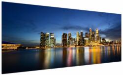 Mivali Tablou cu orașul nocturn, dintr-o bucată 250x125 cm (V021012V250125)