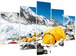 Mivali Tablou - Camping la munte, din cinci bucăți 150x105 cm (V023955V150105)