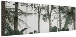 Mivali Tablou - Jungla în ceața dimineții, din trei bucăți 150x50 cm (V022900V15050)