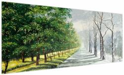 Mivali Tablou - Iarna versus vara, dintr-o bucată 250x125 cm (V022215V250125)