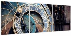 Mivali Tablou - Orloj, Praga, din trei bucăți 90x30 cm (V023092V9030)