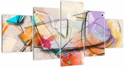 Mivali Tablou - Abstract, pasăre, din cinci bucăți 150x80 cm (V022950V150805PCS)