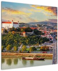 Mivali Tablou - Panorama bratislavei, Slovacia, dintr-o bucată 70x70 cm (V023405V7070)