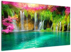 Mivali Tablou - Cascada, Lacurile Plitvice, Croația, dintr-o bucată 120x70 cm (V022939V12070)