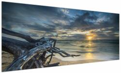 Mivali Tablou cu marea în apus de soare, dintr-o bucată 250x125 cm (V020976V250125)