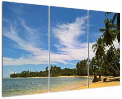 Mivali Tablou cu plajă, din trei bucăți 120x80 cm (V021008V120803PCS)
