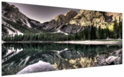 Mivali Tablou cu lac montan, dintr-o bucată 200x100 cm (V020896V200100)
