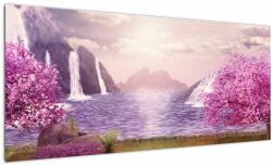 Mivali Tablou cu lac, dintr-o bucată 100x40 cm (V020835V10040)