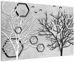 Mivali Tablou abstract cu pomi, dintr-o bucată 90x60 cm (V022132V9060)