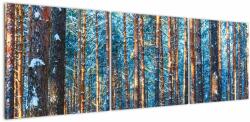 Mivali Tablou - Pădurea iarna, din trei bucăți 150x50 cm (V023464V15050)