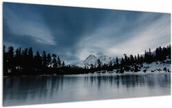 Mivali Tablou pe sticlă - Pe laacul înghețat, dintr-o bucată 100x50 cm pe sticlă (V021333V10050GD)