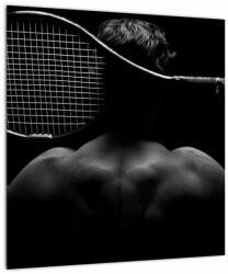 Mivali Tablou - Jucătorul de tenis, dintr-o bucată 40x40 cm (V023450V4040)